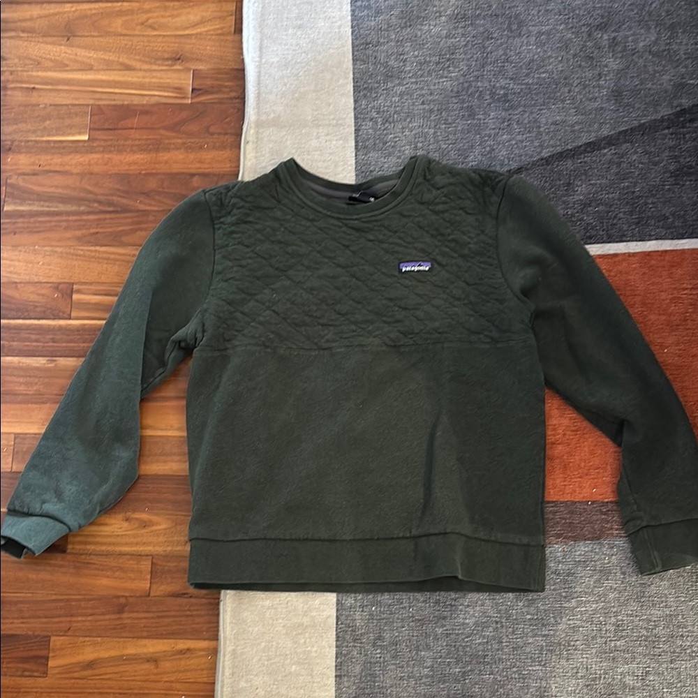 Patagonia Green Quilted Sweatshirt